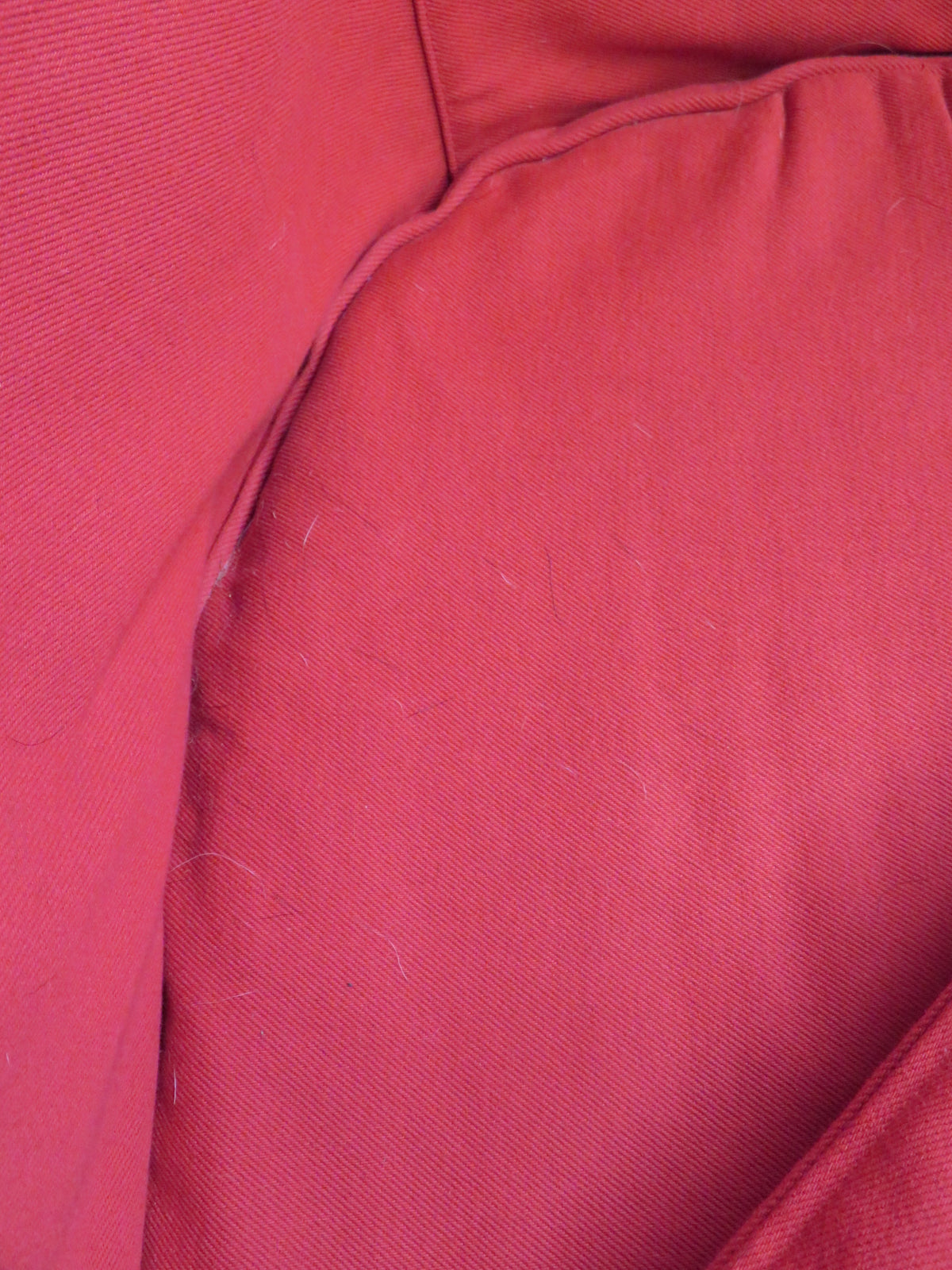 31"W Red Fabric Armchair
