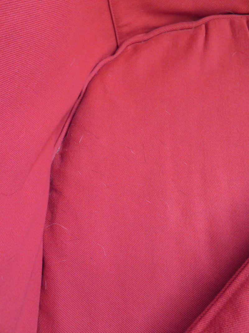 31"W Red Fabric Armchair