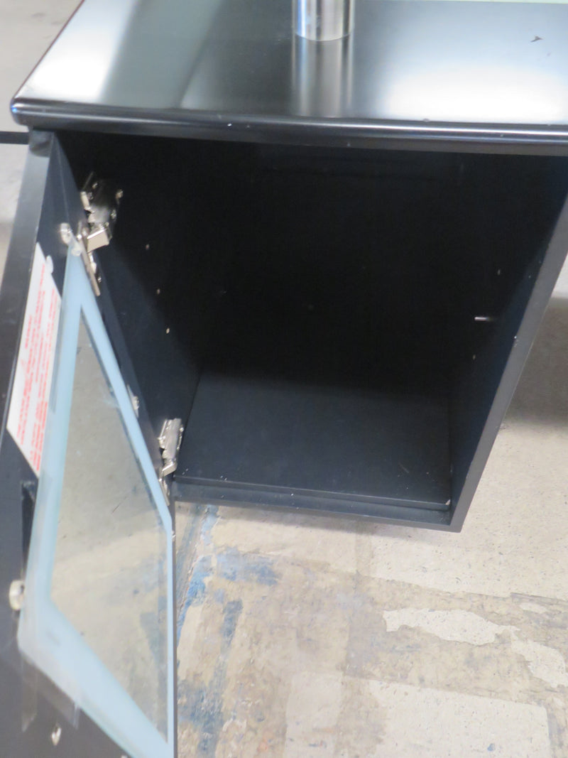 59"W Black Office Table