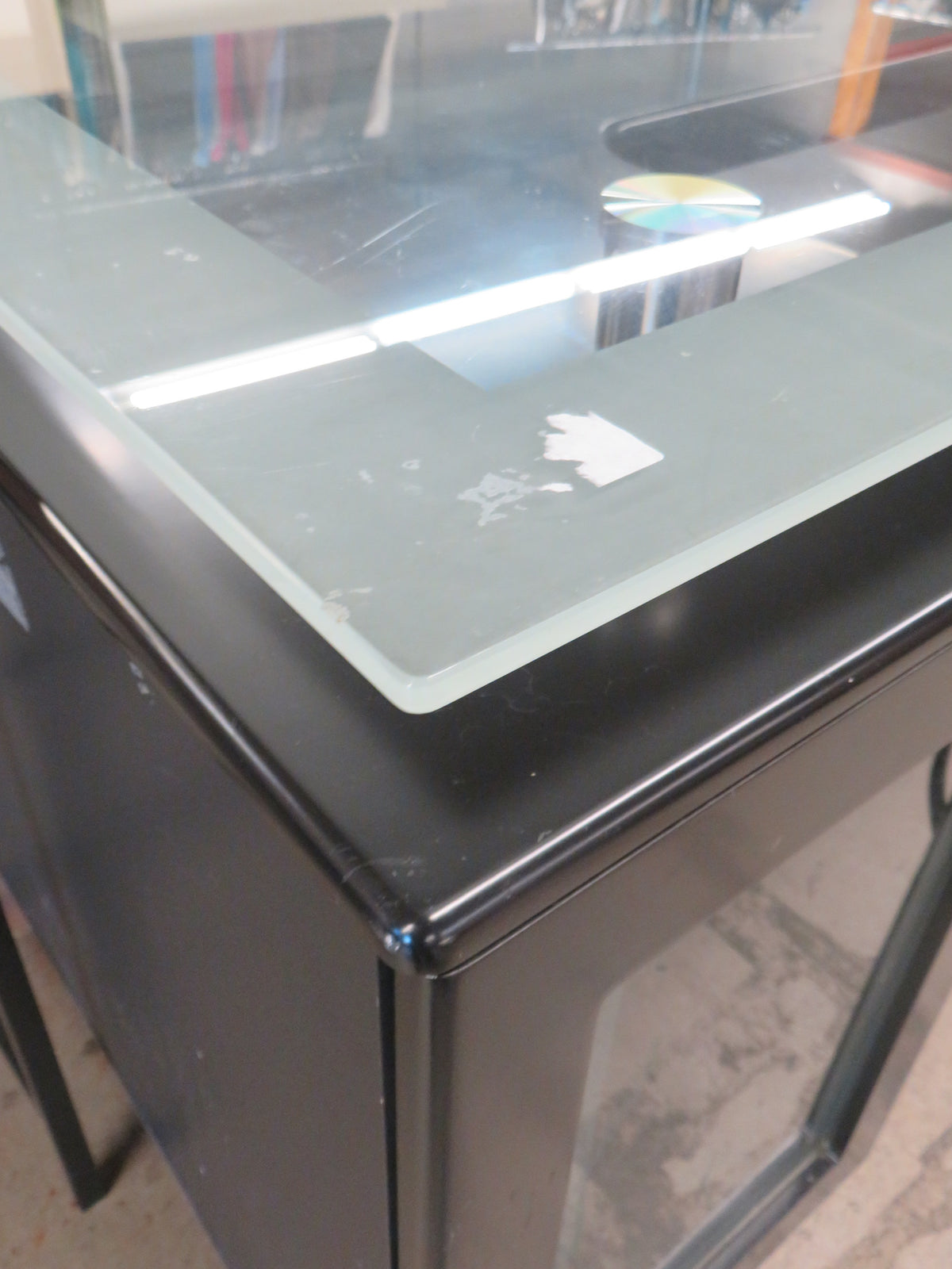 59"W Black Office Table