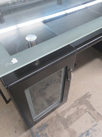 59"W Black Office Table