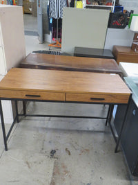 47.5"W Wood Office Table With Metal Frame