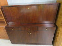 Mahogany Secretary Display Cabinet