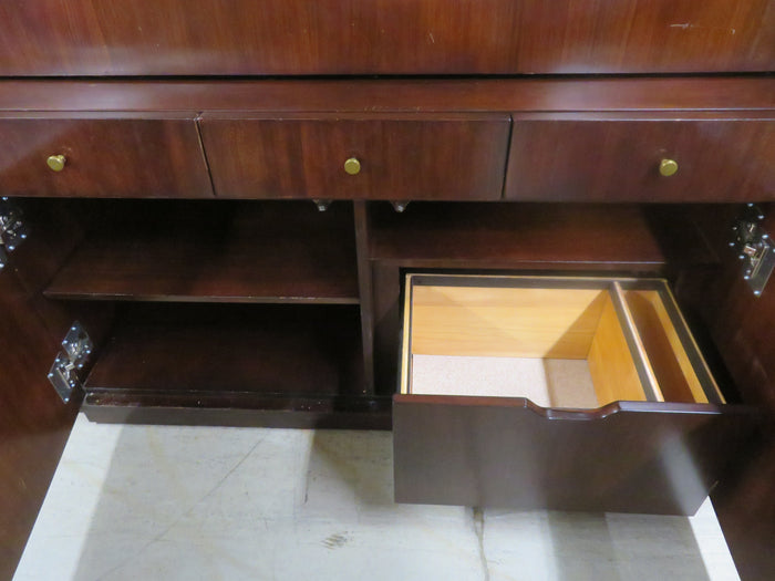 Mahogany Secretary Display Cabinet