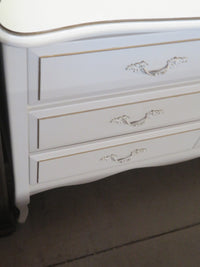 48"W 6-Drawer White Dresser