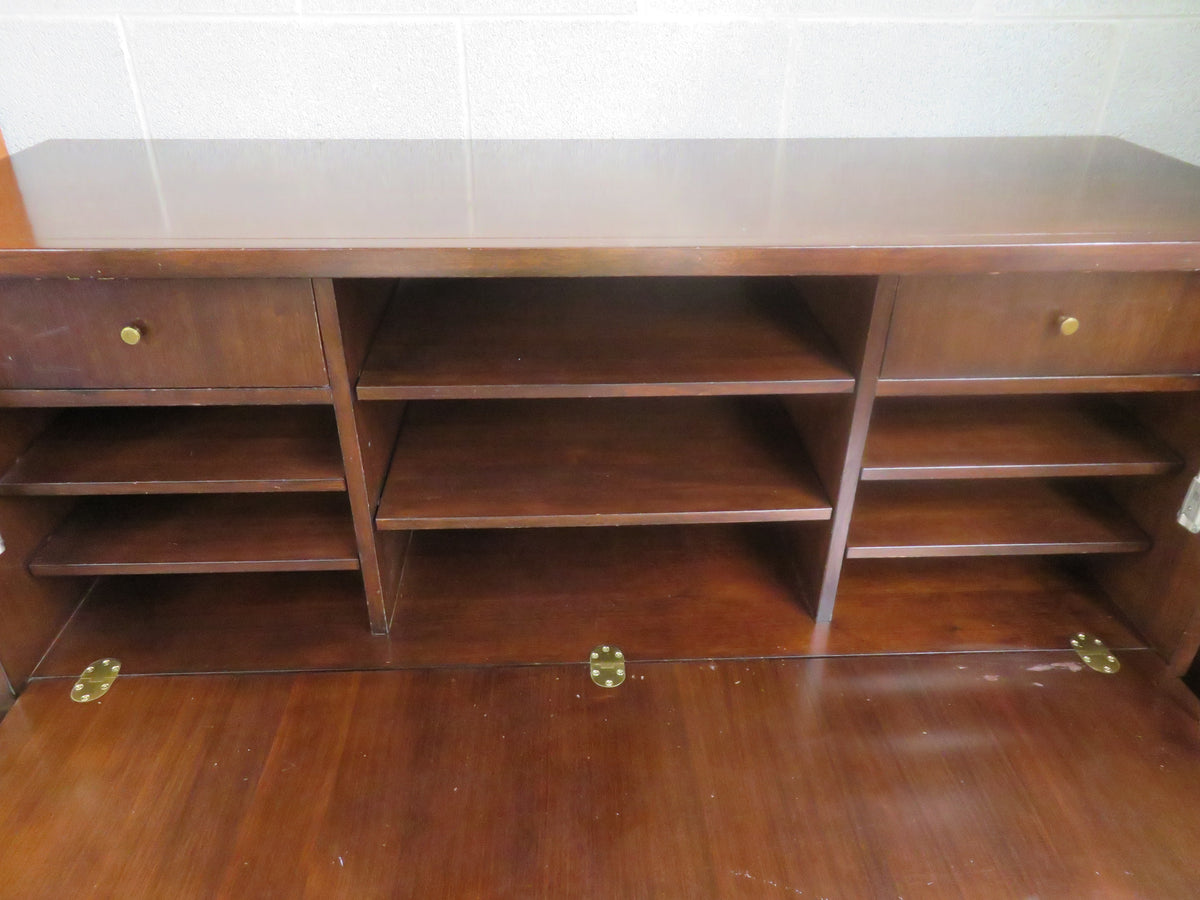 Mahogany Secretary Display Cabinet