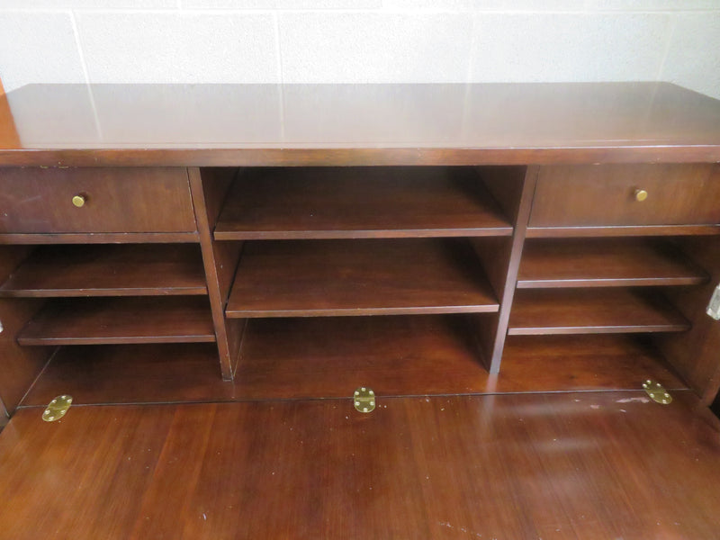 Mahogany Secretary Display Cabinet