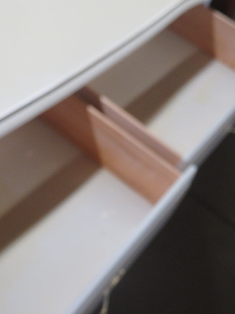 48"W 6-Drawer White Dresser