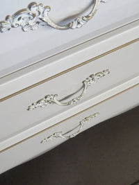 48"W 6-Drawer White Dresser