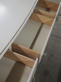 48"W 7-Drawer White Dresser