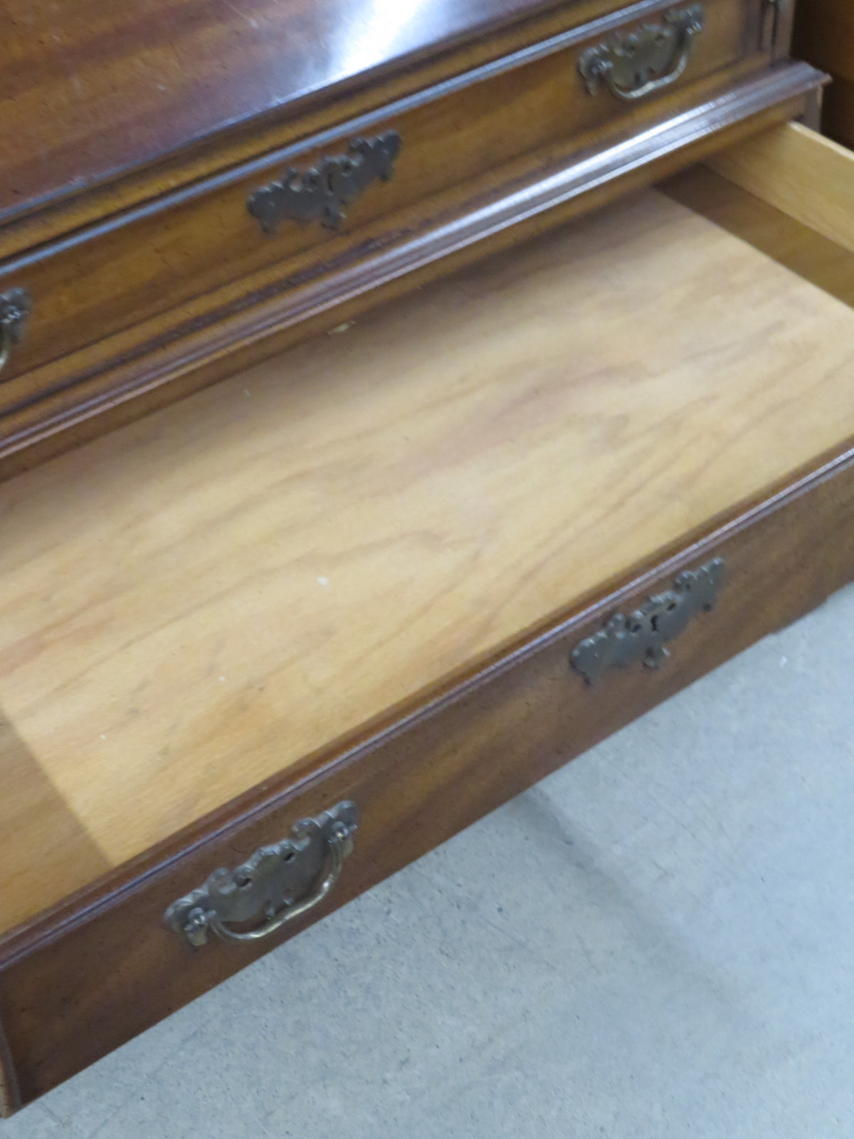 39.5"W Carved Wooden Armoire