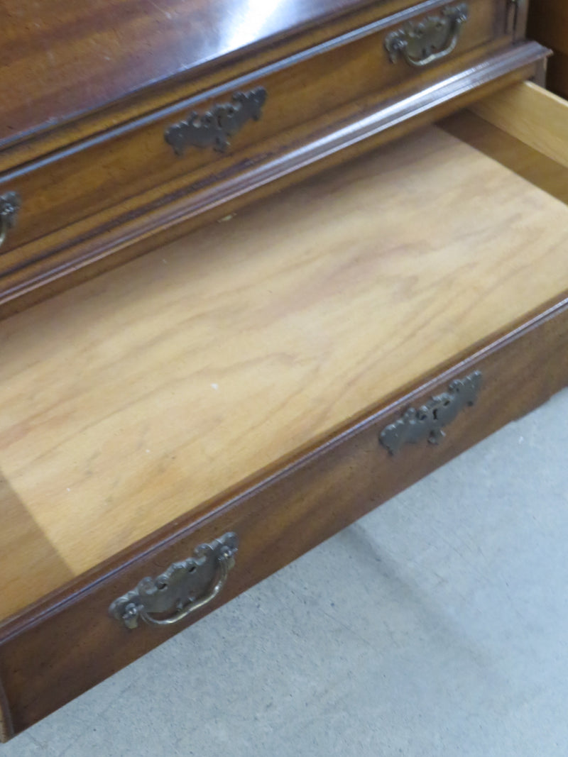 39.5"W Carved Wooden Armoire