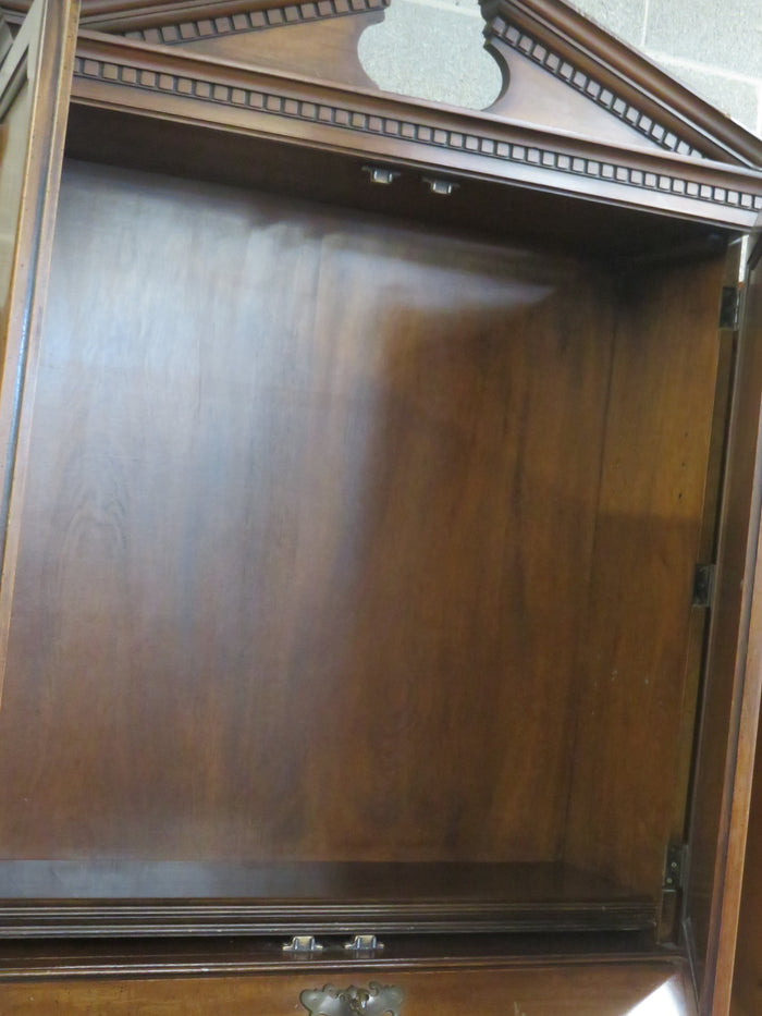 39.5"W Carved Wooden Armoire