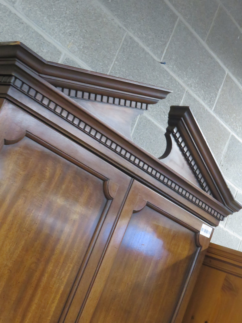 39.5"W Carved Wooden Armoire