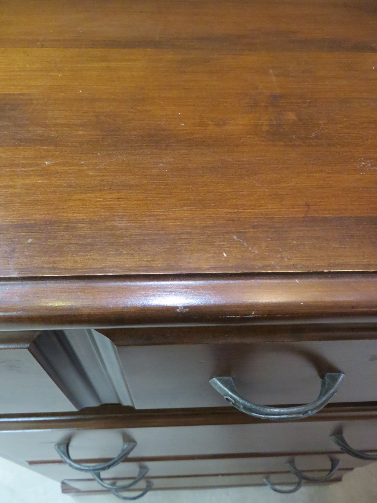 Dark Brown Dresser with 4 Drawers