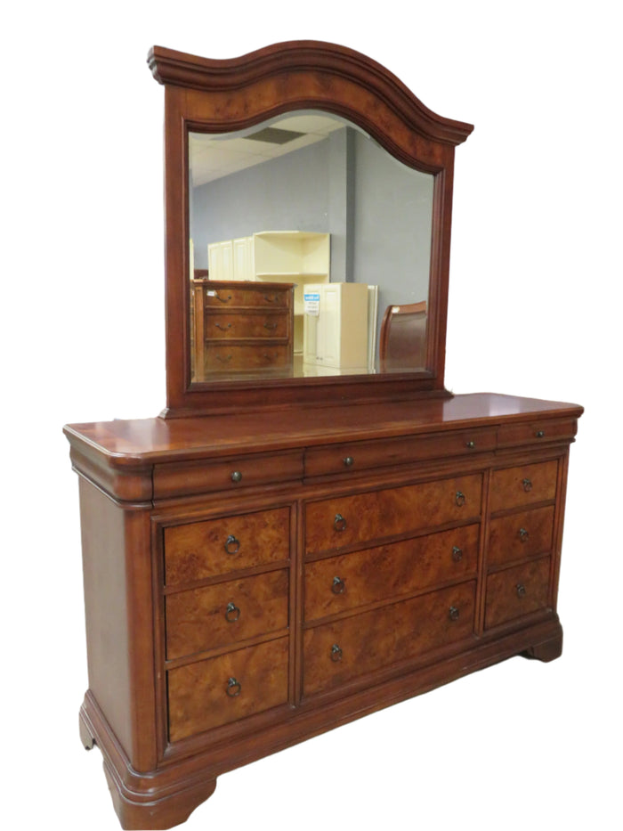 12-Drawer Dresser with Mirror