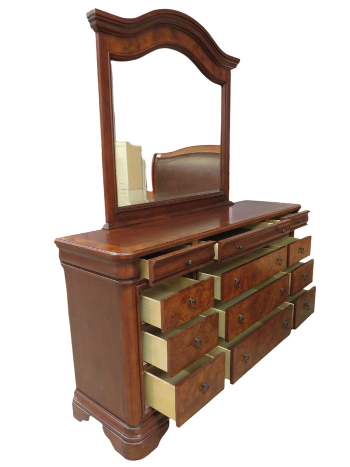 12-Drawer Dresser with Mirror
