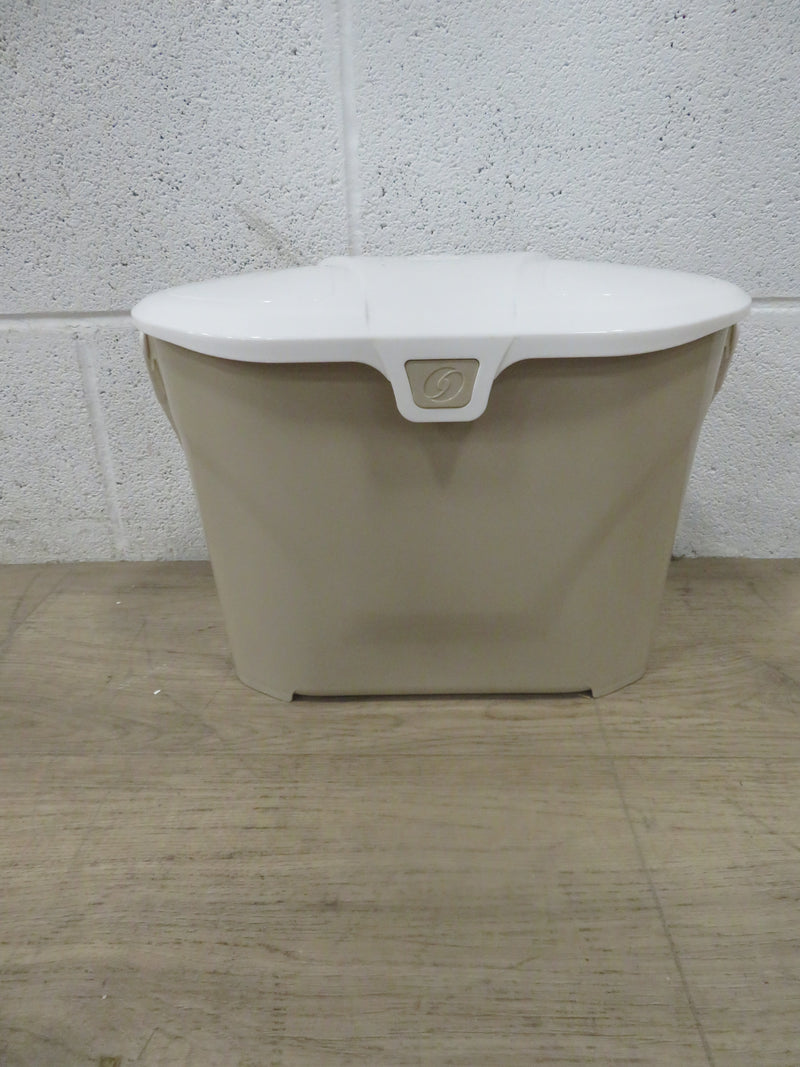 Kitchen Organics Bin in Beige and White