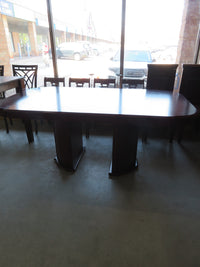 Wood Dining Table with Leaf Insert