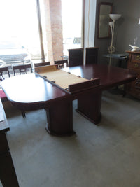 Wood Dining Table with Leaf Insert