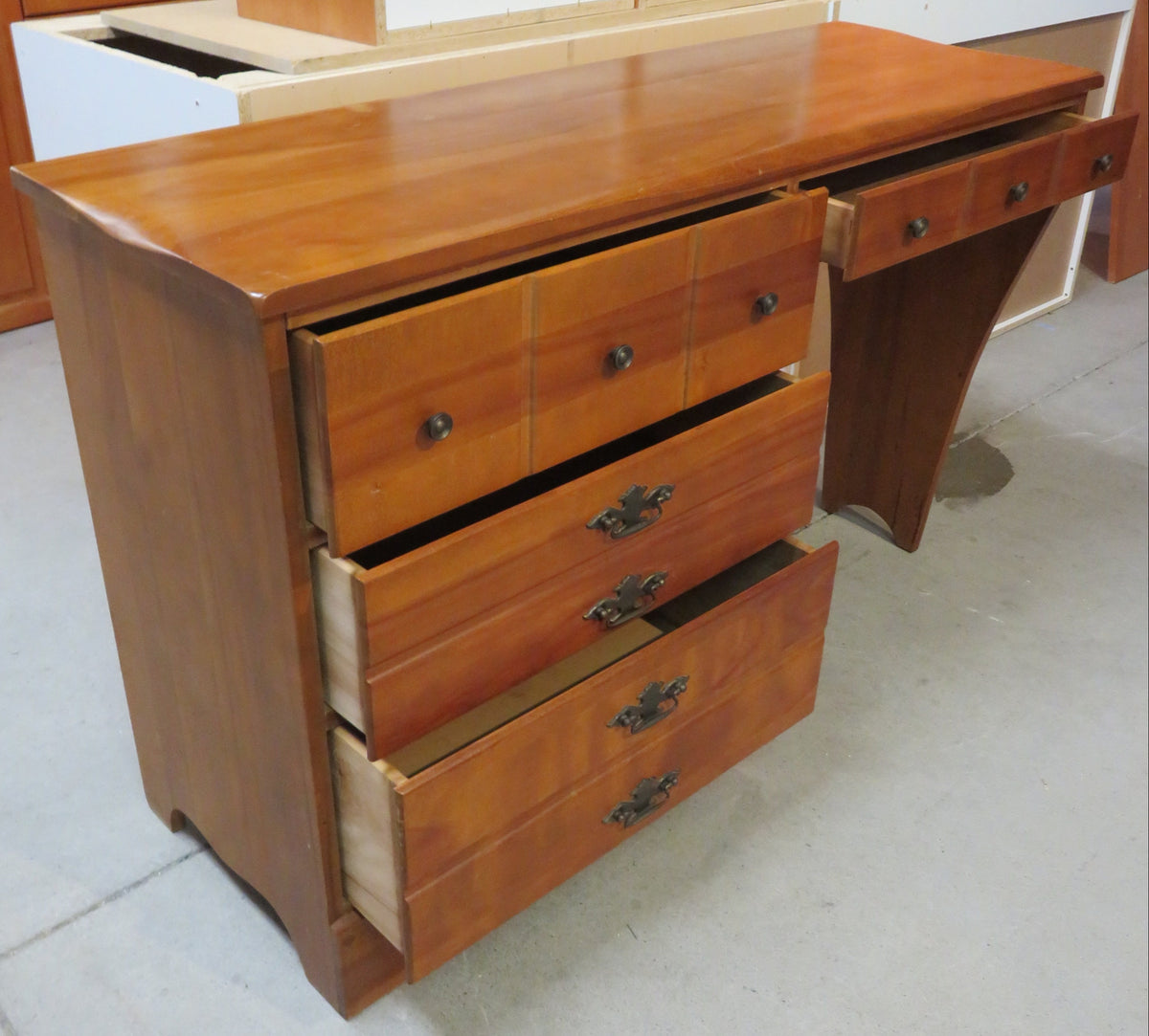 4-Drawer Wood Desk