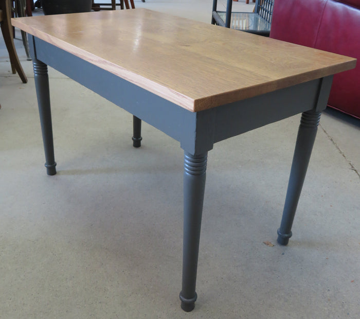 Oak and Grey Side Table