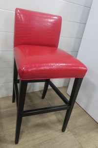 Set of 3 Red Counter Height Stool