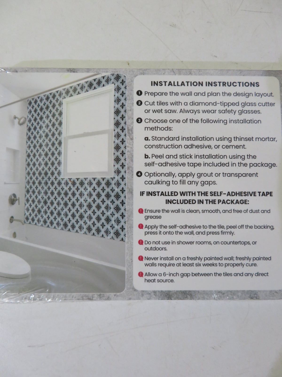 LuxySplash Vintage Glass Subway Wall Tile 4" x 12" (3 Pieces, 1 Sq. Ft./Pack)