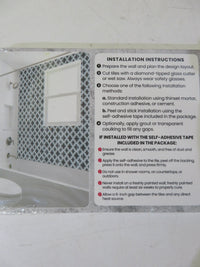 LuxySplash Vintage Glass Subway Wall Tile 4" x 12" (3 Pieces, 1 Sq. Ft./Pack)