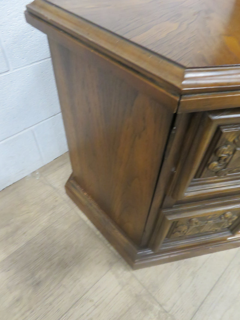 Vintage Hexagonal End Table