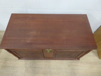 Vintage Hand Carved Wooden Chest