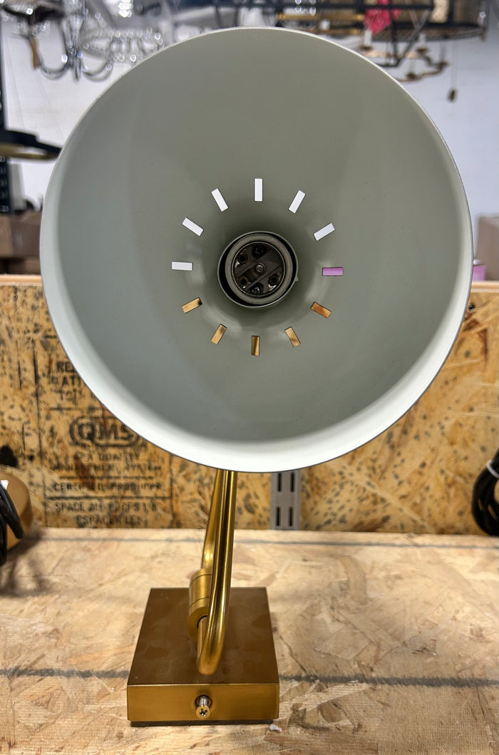 Black desk Lamp with gold finish