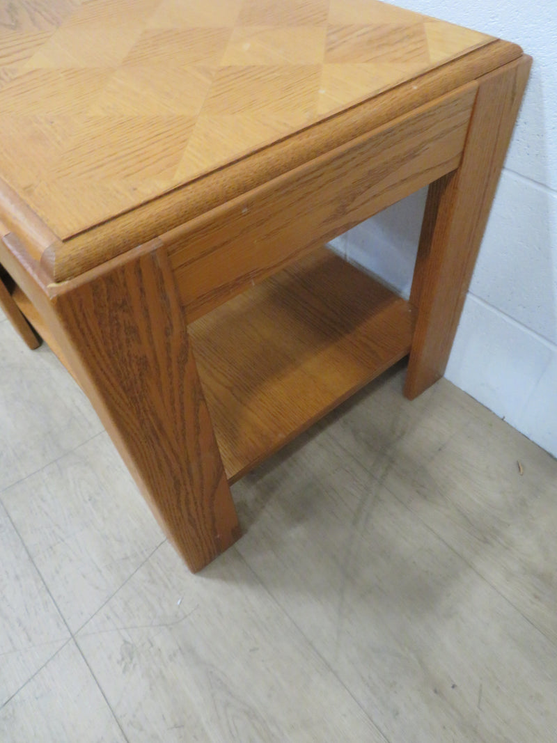 Solid Wood End Table