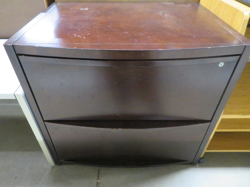 Dark Brown Lateral Filing Cabinet