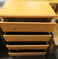 Light Orange Four Drawer Dresser