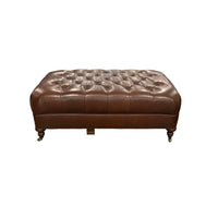 Luxurious Leather Ottoman