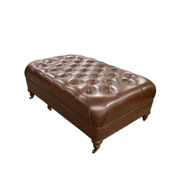 Luxurious Leather Ottoman