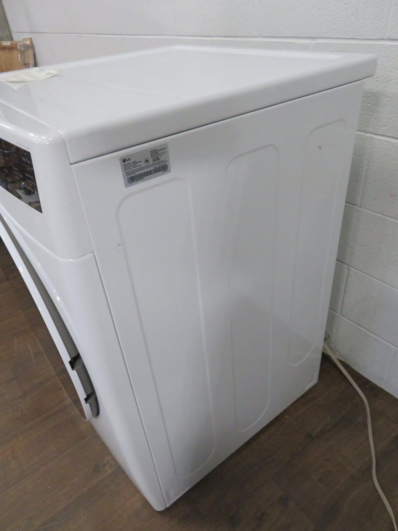 LG ThinQ Front Load Gas Dryer in White