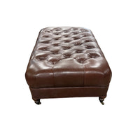Luxurious Leather Ottoman