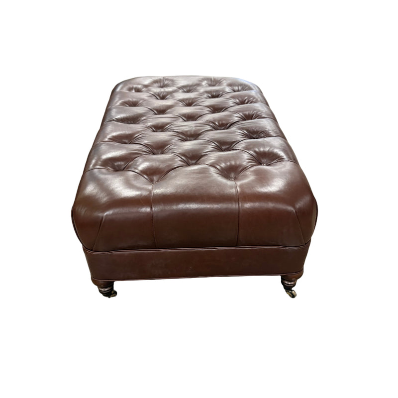 Luxurious Leather Ottoman