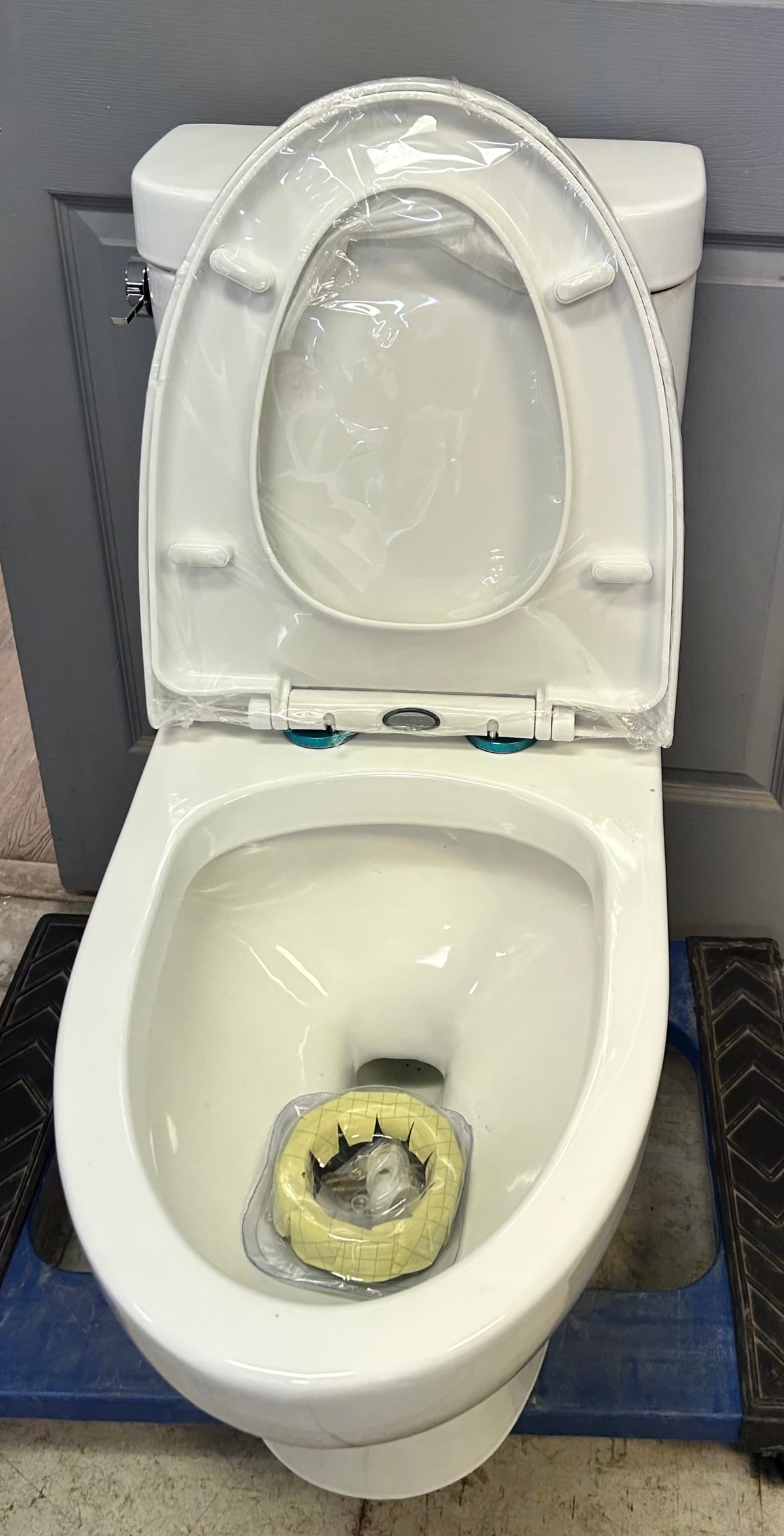 2-Piece Toilet – White, Elongated Bowl with Soft-Close Seat