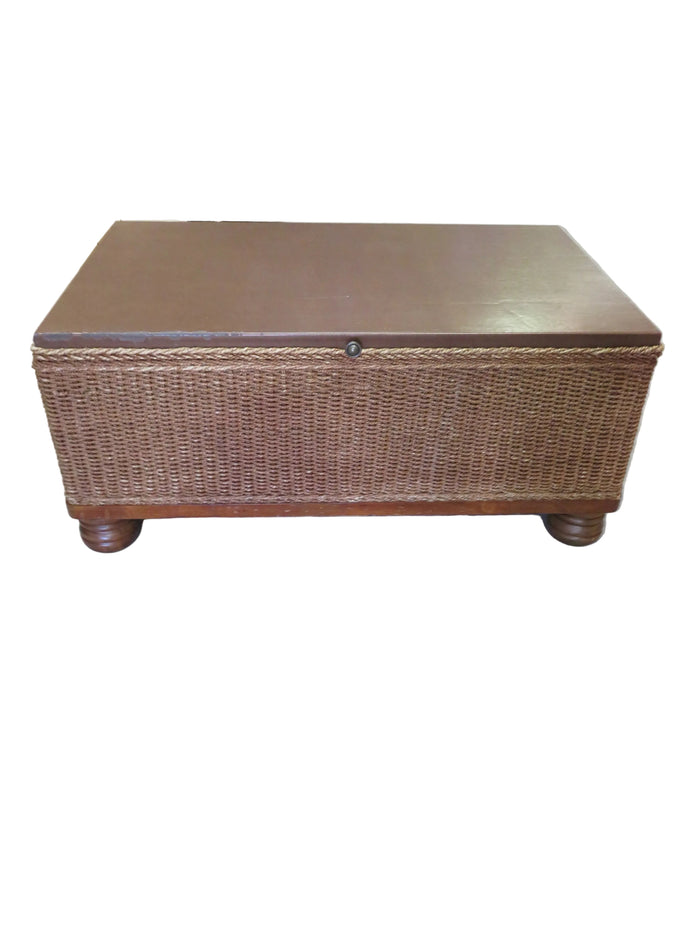 Wicker Storage Trunk