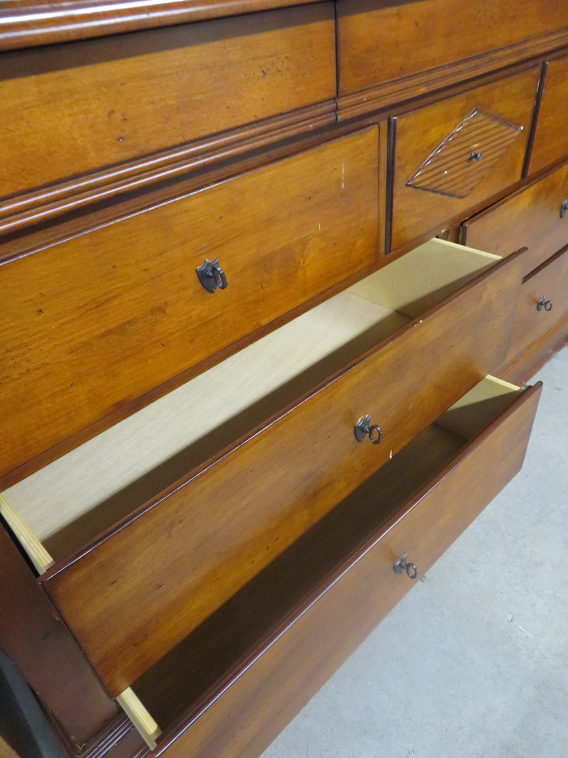 Ten Drawer Solid Wood Dresser