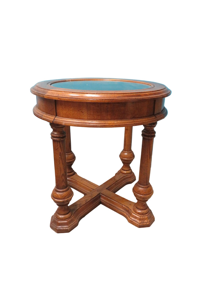 Sklar Peppler Oak Round Side Table