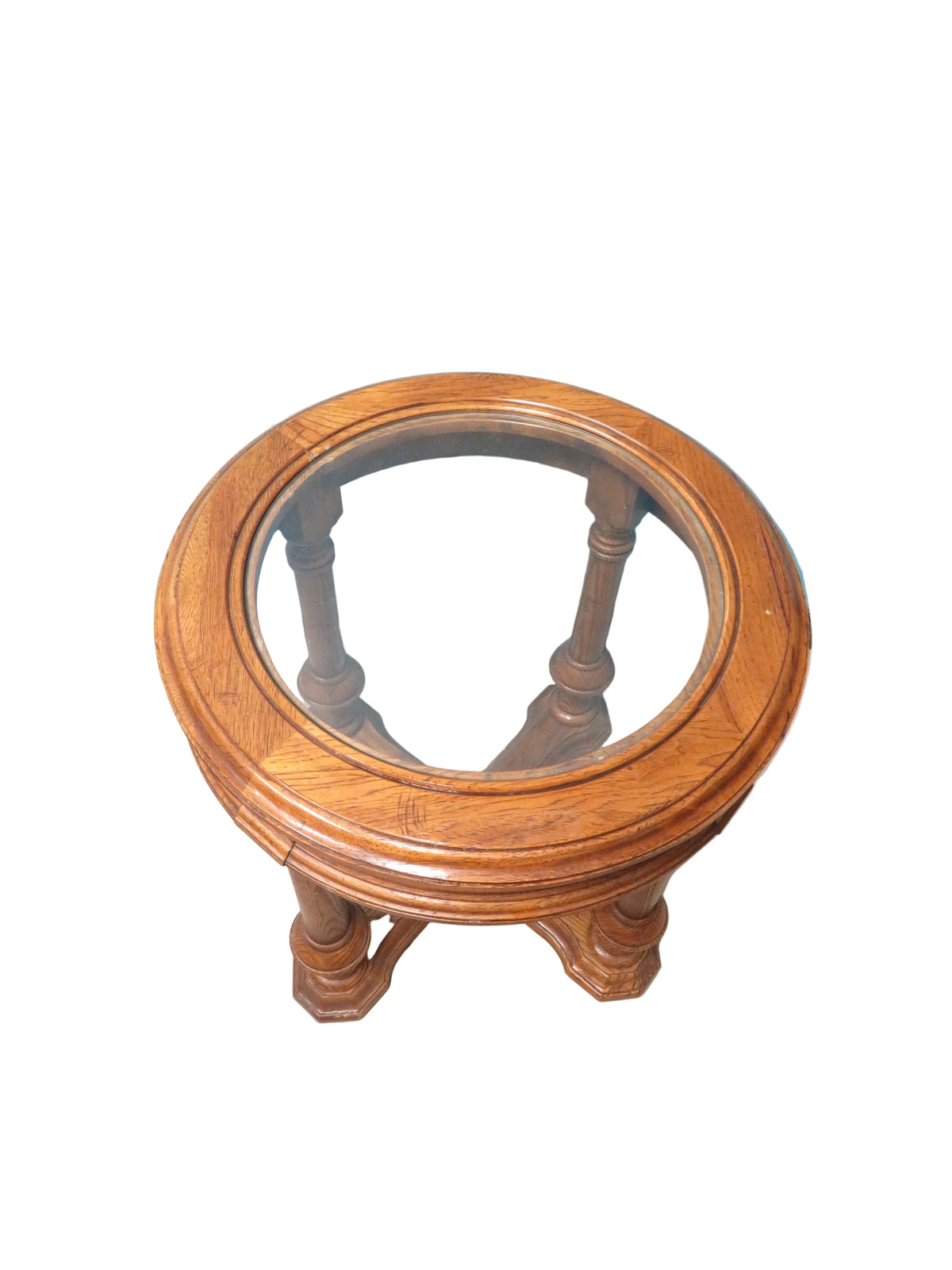 Sklar Peppler Oak Round Side Table