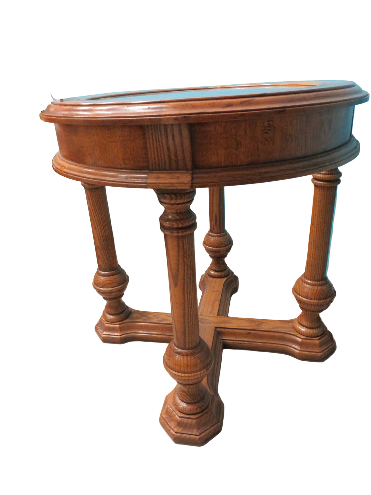 Sklar Peppler Oak Round Side Table
