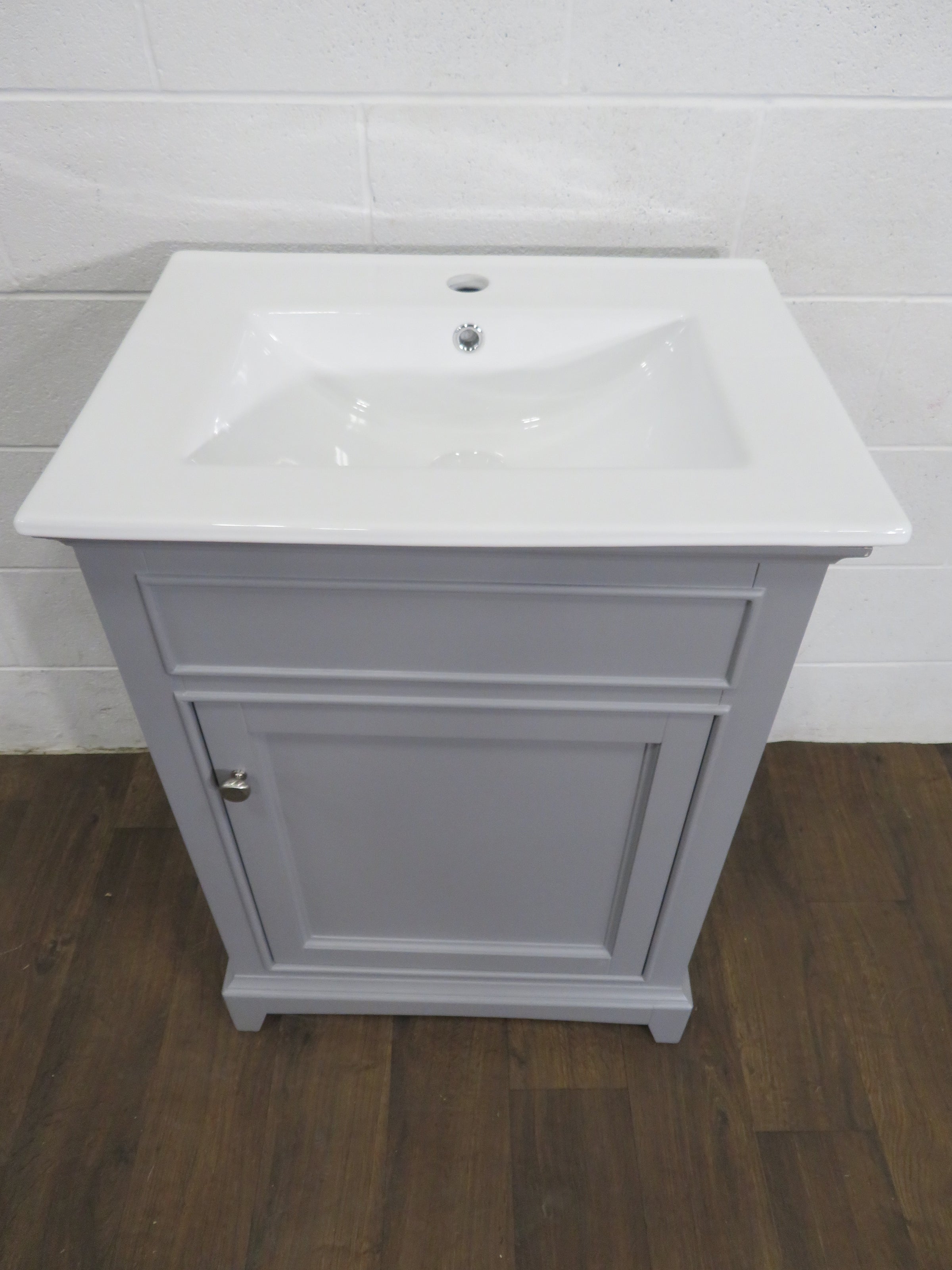 24" Gray Bathroom Vanity With Sink Habitat ReStore GTA