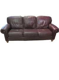 Natuzzi Burgundy Sofa