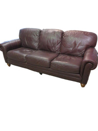 Natuzzi Burgundy Sofa