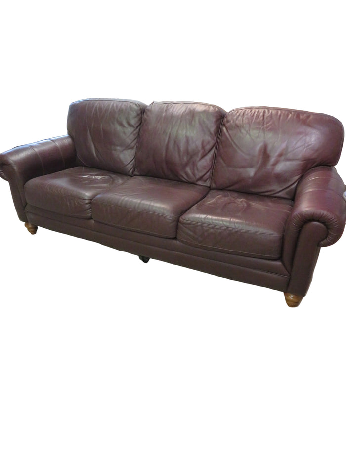 Natuzzi Burgundy Sofa